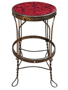 lot 28 image: Vintage Metal Stool