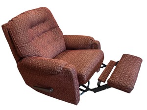 lot 22 image: Vintage Upholstered Gliding Recliner