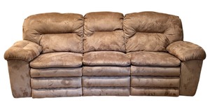 lot 19 image: Microsuede Duo Reclining Sofa