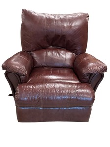 lot 21A image: Lane Furniture Leather Gliding Recliner