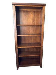 lot 14 image: Stylish Wooden Bookshelf