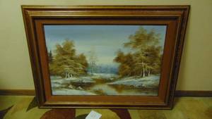 lot 65 image: Framed Oil Painting By Hamrey