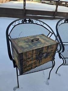 lot 88 image: Primitive Wood Box