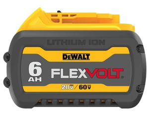 lot 48 image: DEWALT FLEXVOLT 20V60V MAX Lithium-Ion 6.0Ah Battery Pack (Retails for $179)