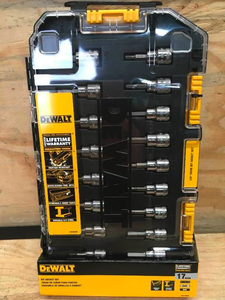 lot 49 image: DeWalt 38 Drive SAE and MM Bit Socket Set Model # DWMT73806CL