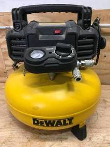 lot 22 image: DEWALT 6 Gal. 165 PSI Electric Pancake Air Compressor Model # DWFP55126