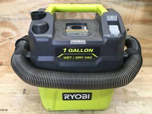 lot 24 image: RYOBI ONE 18V Cordless 1 Gal. WetDry Vacuum - Tool Only