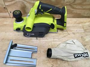 lot 29 image: RYOBI ONE 18V Cordless 3-14 in. Planer (Tool Only) with Dust Bag