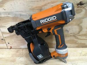 lot 34 image: RIDGID Pneumatic 15 Deg. 1-34 in. Coil Roofing Nailer Model # R175RNF3