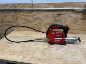 lot 10 image: MILWAUKEE M18 18V Lithium-Ion Cordless Grease Gun 2-Speed (Tool-Only)