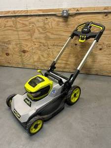 lot 123 image: RYOBI 40V 21 Battery Powered Lawn Mower (Tool Only)