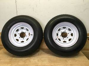 lot 51 image: Lot of 2 - Trailer Tires ST22575D15 LRD (Retails for $199 each)