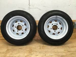 lot 54 image: Lot of 2 - Trailer Tires 4.80-12 LRC (Retails for $95 each)