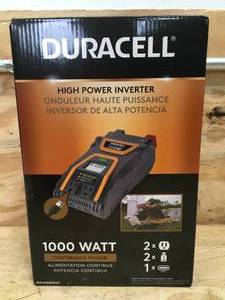 lot 63 image: Duracell High Power Inverter Model # DR1000INVC