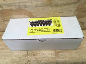 lot 71 image: Powerbuilt 15 Piece 12 Drive Impact Pro Socket Set