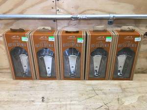 lot 107 image: Lot of 5 - Traeger Chrome Bottle Openers