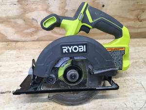lot 80 image: RYOBI ONE 18V Cordless 5 12 in. Circular Saw Model # PCL500 - Tool Only