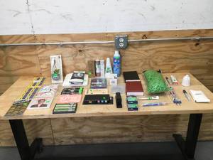lot 77 image: Lot of Various Office Supplies, Crafts and 1 Video Game