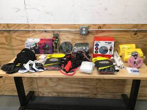 lot 125 image: Lot of Assorted Workout Equipment and Other Accessories