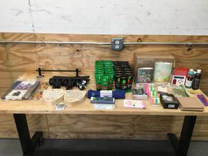 lot 128 image: Lot of Hemp Lotion, Office Supplies, Art Supplies and More