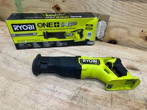 lot 119 image: RYOBI ONE HP 18V Brushless Cordless Reciprocating Saw (Tool Only)