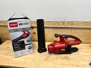 lot 174 image: Toro 165 mph 900 CFM 60 V Handheld Leaf Blower- Tool Only