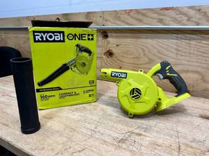 lot 196 image: RYOBI ONE 18V Cordless Compact Workshop Blower (Tool Only)