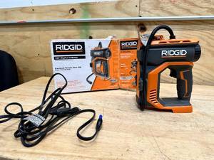 lot 200 image: RIDGID  18V Cordless Portable Inflator (Tool Only)