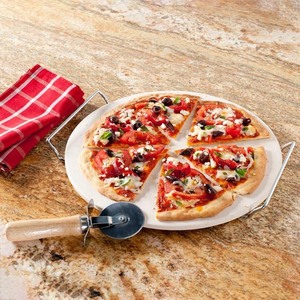lot 55 image: Nordicware 3 piece Pizza Stone Set