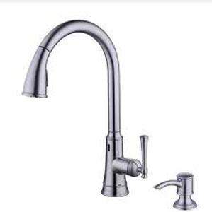 lot 26 image: Glacier Bay HEMMING Pull-Down Touchless Kitchen Faucet   Customer Returns See Pictures