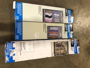 lot 11 image: Lot of Assorted Closet Organizers Various Sizes and Conditions   Customer Returns See Pictures