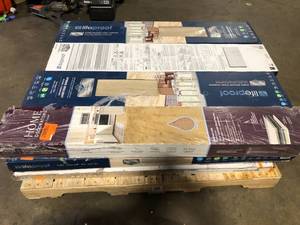 lot 25 image: Pallet of Mixed Assorted Flooring Various Models and Conditions  Customer Returns See Pictures