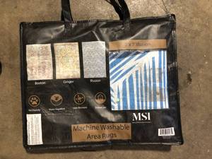 lot 29 image: MSI Machine Washable Area Rug Customer Returns See Pictures