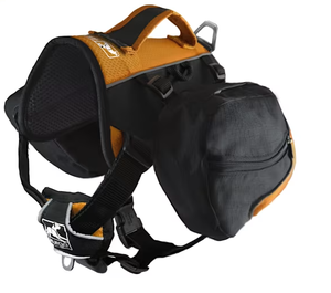 lot 370 image: Kurgo Big Baxter Dog Backpack In BlackOrange