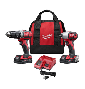 lot 400 image: Milwaukee Tool M18 Cordless LITHIUM-ION 2-Tool Combo Kit