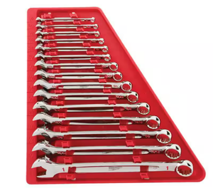 lot 88 image: 15PCS Milwaukee Combination SAE Wrench Mechanics Tool Set