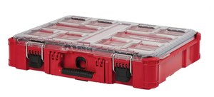 lot 161 image: Milwaukee PACKOUT 11-Compartment Impact Resistant Portable Small Parts Organizer