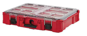 lot 163 image: Milwaukee PACKOUT 11-Compartment Impact Resistant Portable Small Parts Organizer