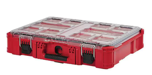 lot 234 image: Milwaukee PACKOUT 11-Compartment Impact Resistant Portable Small Parts Organizer
