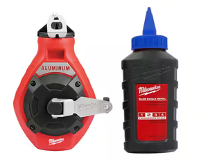 lot 236 image: LOT OF 2 Milwaukee 100 ft. Precision Line Chalk Reel Kit with Blue Chalk