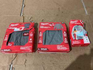 lot 288 image: LOT OF 3 Large Milwaukee Work Shirts