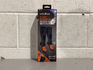 lot 551 image: ActionHeat Wool 5V Battery Heated Socks - Black LXL