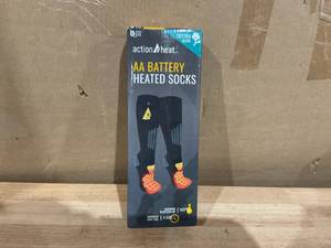 lot 422 image: ActionHeat AA Battery-Heated Cotton Socks Size XXL