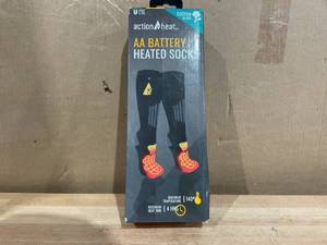 lot 424 image: ActionHeat AA Battery-Heated Cotton Socks Size LXL