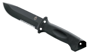 lot 20 image: Gerber Gear LMF II Infantry Survival Tactical Knife - Fixed Blade with 4.84 Partially Serrated Blade and Textured Grip