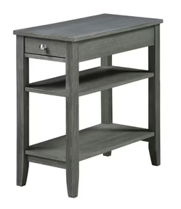 lot 176 image: Convenience Concepts American Heritage Rectangle End Table with Three Tiers