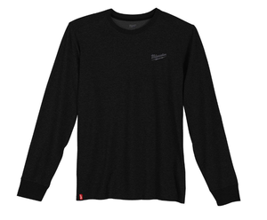 lot 273 image: LOT OF 2 Mens Black CottonPolyester Long-Sleeve Hybrid Work T-Shirt