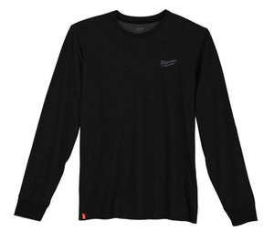 lot 274 image: LOT OF 2 Mens Black CottonPolyester Long-Sleeve Hybrid Work T-Shirt