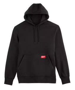lot 275 image: Medium Milwaukee Mens Medium Black Midweight CottonPolyester Long-Sleeve Pullover Hoodie