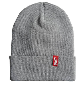 lot 276 image: LOT OF 3 Milwaukee Mens Gray Acrylic Cuffed Beanie Hat
